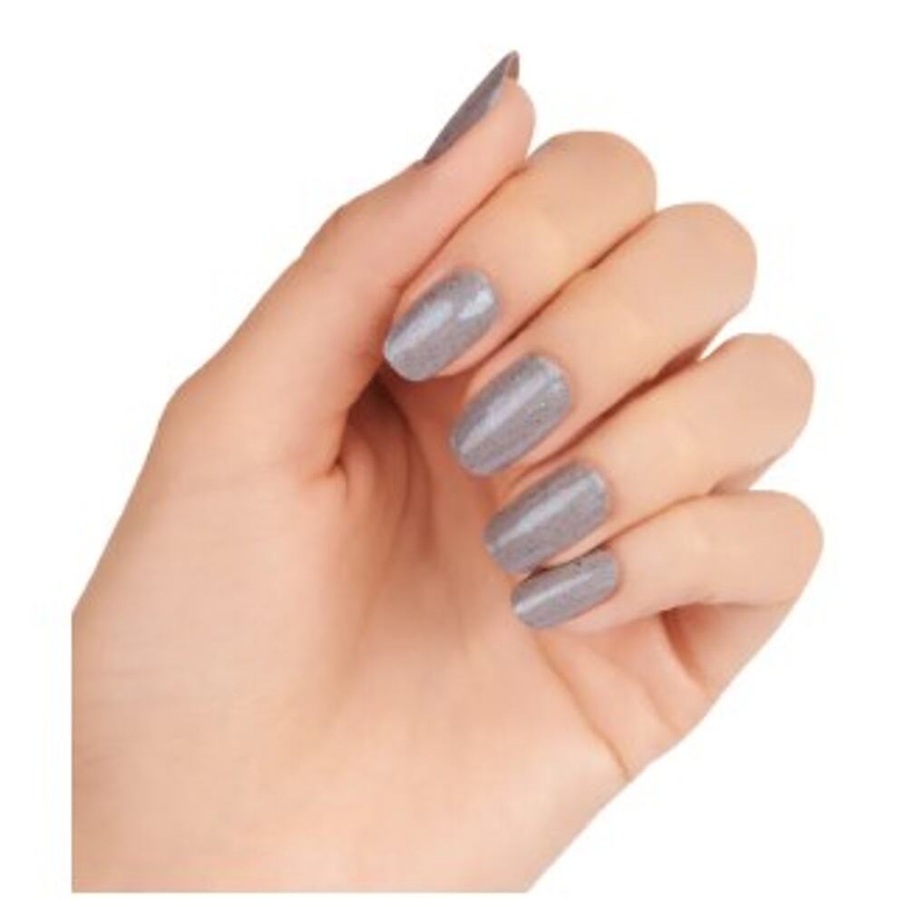 Color Street Into the Crystal Ball Nail Strips FMG255 Gray Blue Glitter NIP